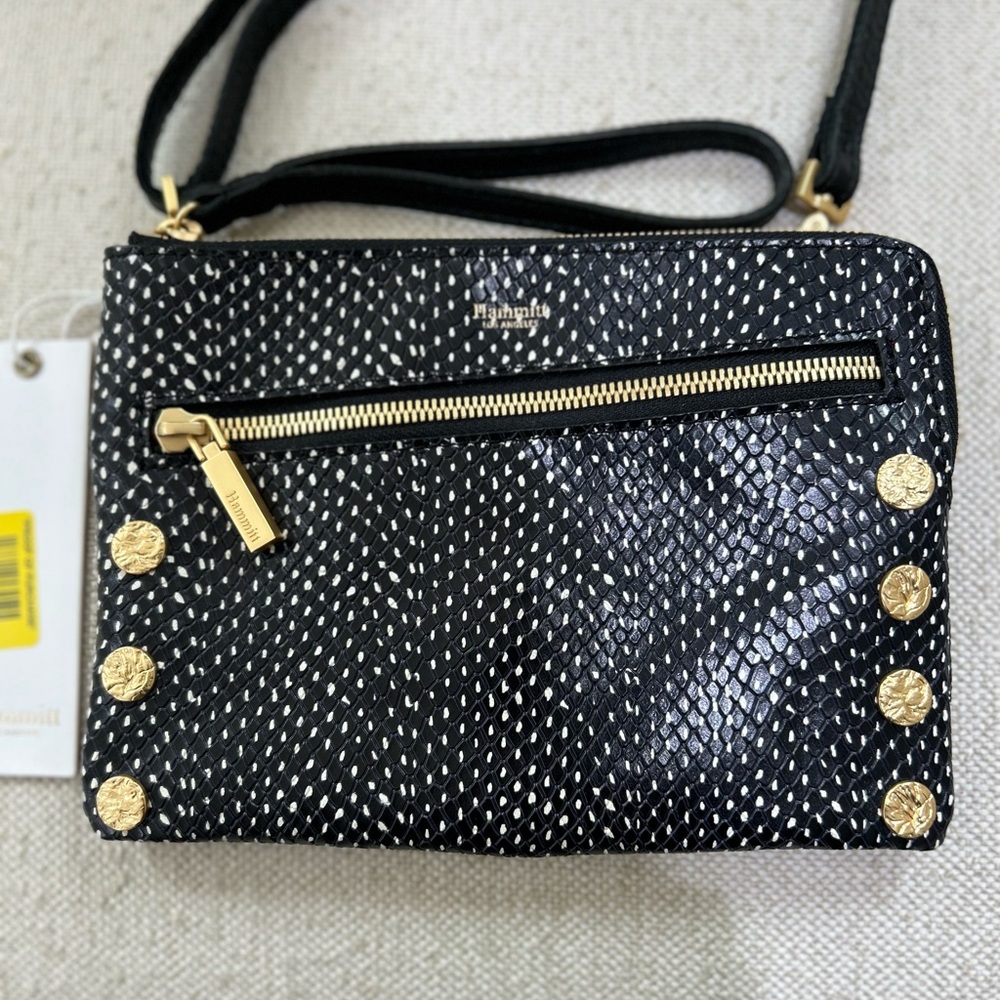 ✨Limited Edition Hammitt Nash Small 2 Pepper Snake Crossbody/Wristlet Gold Studs - Picture 3 of 11